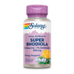 Super Rhodiola Root Extract 500mg - 60 vcaps Solaray