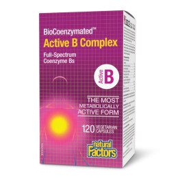 BioCoenzymated Active B Complex - 120 caps Natural Factors