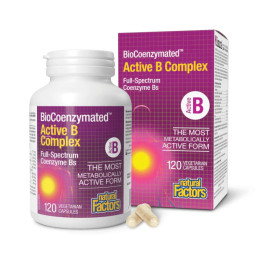 BioCoenzymated Active B Complex - 120 caps Natural Factors