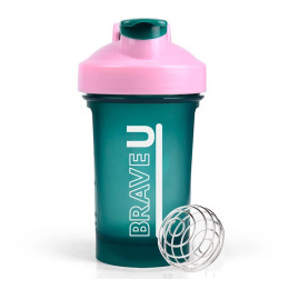 Shaker - 400ml Green Pink Brave