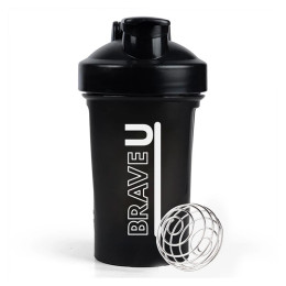 Shaker - 400ml Black Brave