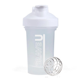 Shaker - 400ml White Brave
