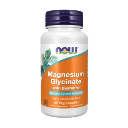 Magnesium Glycinate with BioPerine - 60 vcaps Now Foods