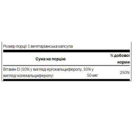 D Complex D2 abd D3 2000iu(50mcg) - 60caps Swanson