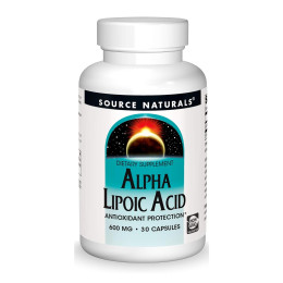 Alpha Lipoic Acid 600mg - 30 caps Source Naturals