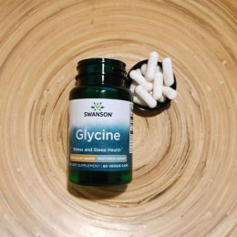 Глицин Swanson Glycine, 500 mg, 60 Veggie Caps Swanson