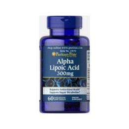 Альфа-липоевая кислота Puritan's Pride Alpha Lipoic Acid 300 mg 60 Capsules Puritan's Pride