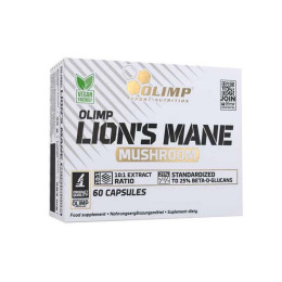Гриб їжовик гребінчастий Olimp Lions Mane Mushroom 60caps Olimp