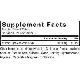 Витамин C Force Factor Vitamin C, 1,000 mg, 60 Tablets Force Factor