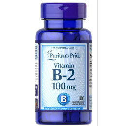 Витамин В-2 Puritan's Pride Vitamin B-2 (Riboflavin) 100 mg 100tabs Puritan's Pride
