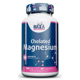 Магній Haya Labs Chelated Magnesium 200 mg 60 caps