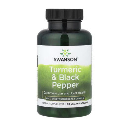 Swanson Turmeric & Black Pepper (90 veg caps)