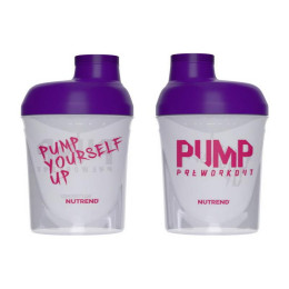 Nutrend Shaker Pump Your Self Up (300 ml, transparent/purple)