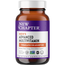 Ежедневные витамины для мужчин, Men's Advanced Multivitamin, New Chapter, 48 вегетарианских таблеток