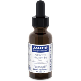 Витамин B12, Adenosyl/Hydroxy B12, Pure Encapsulations, в форме аденозилкобаламина и гидроксикобаламина, 30 мл