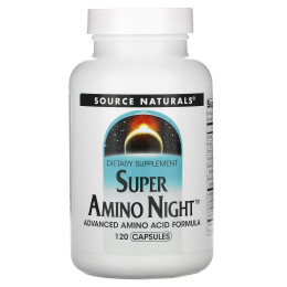 Аминокислотный комплекс для сна, Super Amino Night, Source Naturals, 120 капсул