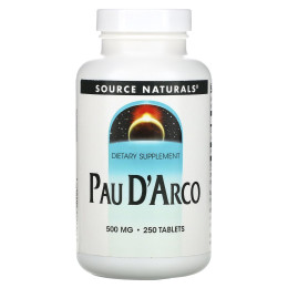 По д'арко, Pau D'Arco, Source Naturals, 250 мг, 250 таблеток