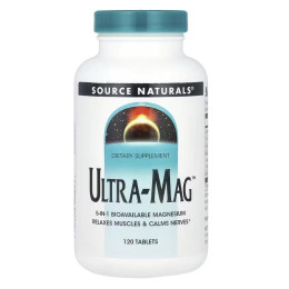 Магній (ультра), Ultra-Mag, Source Naturals, 120 таблеток