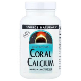 Кораловий кальцій, Coral Calcium, Source Naturals, 120 капсул (600 мг на капсулу)