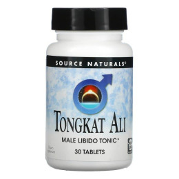 Тонгкат Али, Tongkat Ali, Source Naturals, тоник для мужского либидо, 30 таблеток