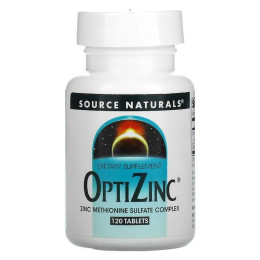 Оптицинк, OptiZinc, Source Naturals, 120 таблеток