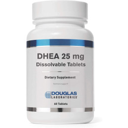 ДГЭА, микронизированный, DHEA, Douglas Laboratories, для поддержки иммунитета, мозга, костей, обмена веществ и сухой мышечной массы, 25 мг, 60 таблеток