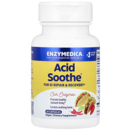 Ензими, Acid Soothe, Enzymedica, 30 капсул
