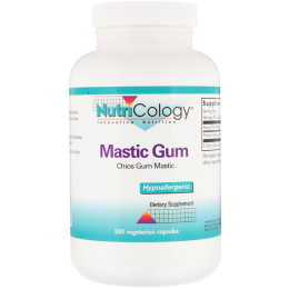 Смола мастикового дерева, Mastic Gum, Nutricology, 240 вегетарианских капсул