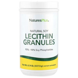 Лецитин из сои, Lecithin Granules, Nature's Plus, натуральные гранулы, 337,5 г