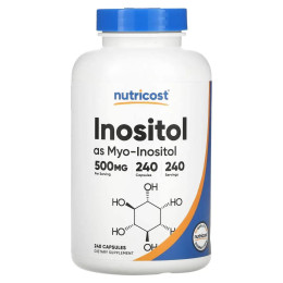 Інозитол Nutricost (Inositol) 500 мг, 240 капсул