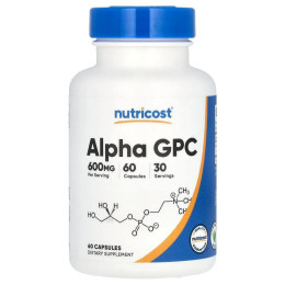 Альфа-ГФХ Nutricost (Alpha GPC) 600 мг 60 капсул