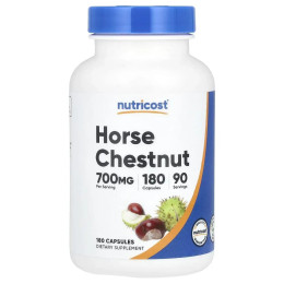 Кінський каштан для кровообігу і судин Nutricost (Horse Chestnut) 700 мг 180 капсул