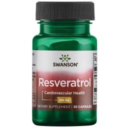 Ресвератрол, Resveratrol 100, Swanson, 100 мг, 30 капсул