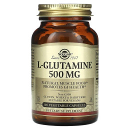 Глютамин Solgar L-Glutamine 500 мг 100 капсул
