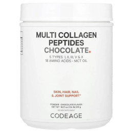Codeage, Multi Collagen Peptides Powder, Chocolate, 18.17 oz (515 g)