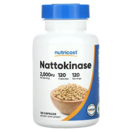 Наттокіназа Nutricost (Nattokinase) 2000 FU 100 мг 120 капсул