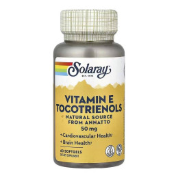 Vitamin E Tocotrienols, Annatto 50mg - 60 softgels Solaray