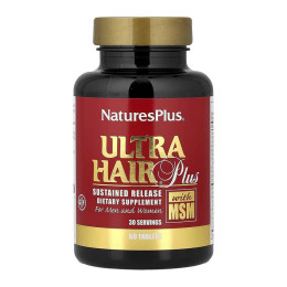 Ultra Hair Plus with MSM - 60 tabs Nature's Plus