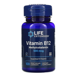 B12 500 mcg - 100 lozenges Life Extension