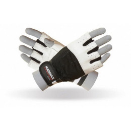 Mad Max Clasic Workout Gloves White/Black MFG-248 (M size)