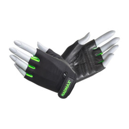 Mad Max Rainbow Workout Gloves Black/Neon Green MFG-251 (M size)