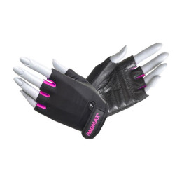 Mad Max Rainbow Workout Gloves Black/Neon Pink MFG-251 (M size)
