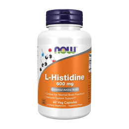 NOW L-Histidine 600 mg (60 veg caps)