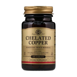 Solgar Chelated Copper (100 tabs)