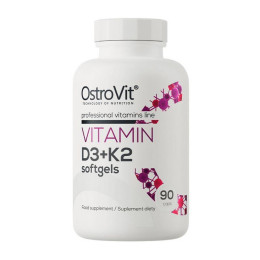 OstroVit Vitamin D3 + K2 softgels (90 caps)