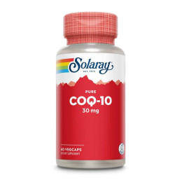 Pure CoQ10 30mg - 60 vcaps (Повреждена этикетка) Solaray