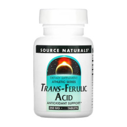 Trans-Ferulic Acid 250mg - 30 tabs (Пошкоджена банка) Source Naturals