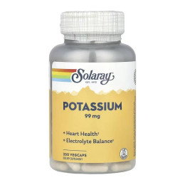 Potassium 99mg - 200 vcaps Solaray