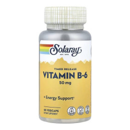 Vitamin B-6 Timed-Release 50mg - 60 vcaps Solaray