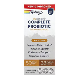 Complete Probiotic Adult 50+ - 30 vcaps Solaray